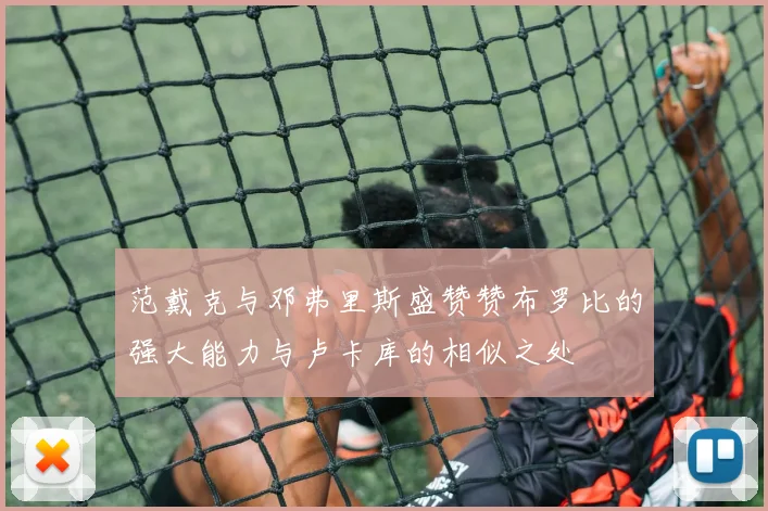 范戴克与邓弗里斯盛赞赞布罗比的强大能力与卢卡库的相似之处